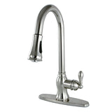 Gourmetier American Classic Single Handle Pull Down Sprayer Kitchen Faucet - BUILDMYPLACE