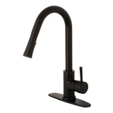 Gourmetier Concord Single Handle Pull Down Kitchen Faucet - BUILDMYPLACE