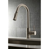 Gourmetier Concord Single Handle Pull Down Kitchen Faucet - BUILDMYPLACE