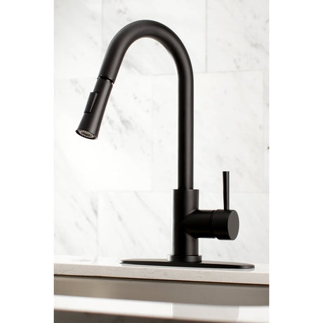 Gourmetier Concord Single Handle Pull Down Kitchen Faucet - BUILDMYPLACE