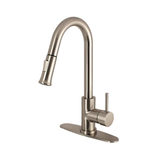 Gourmetier Concord Single Handle Pull Down Kitchen Faucet - BUILDMYPLACE