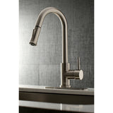 Gourmetier Concord Single Handle Pull Down Kitchen Faucet - BUILDMYPLACE