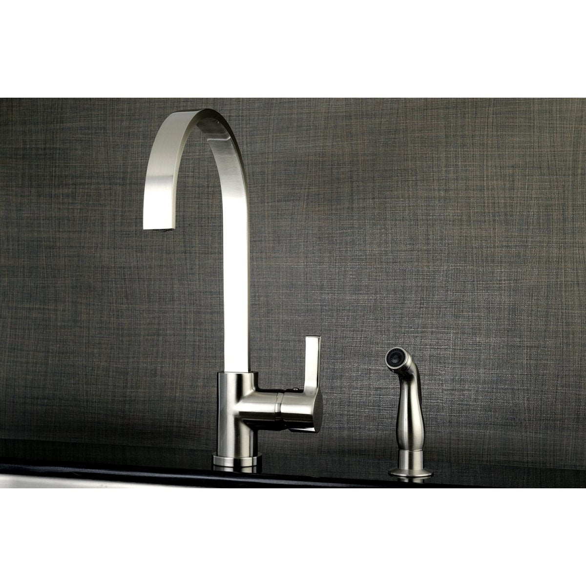 Gourmetier Continental Single Handle Kitchen Faucet With Side Sprayer - BUILDMYPLACE