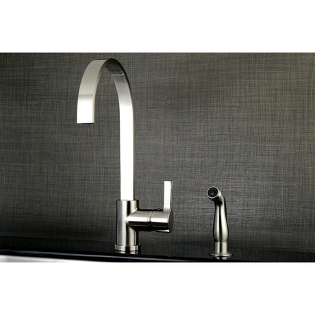 Gourmetier Continental Single Handle Kitchen Faucet With Side Sprayer - BUILDMYPLACE