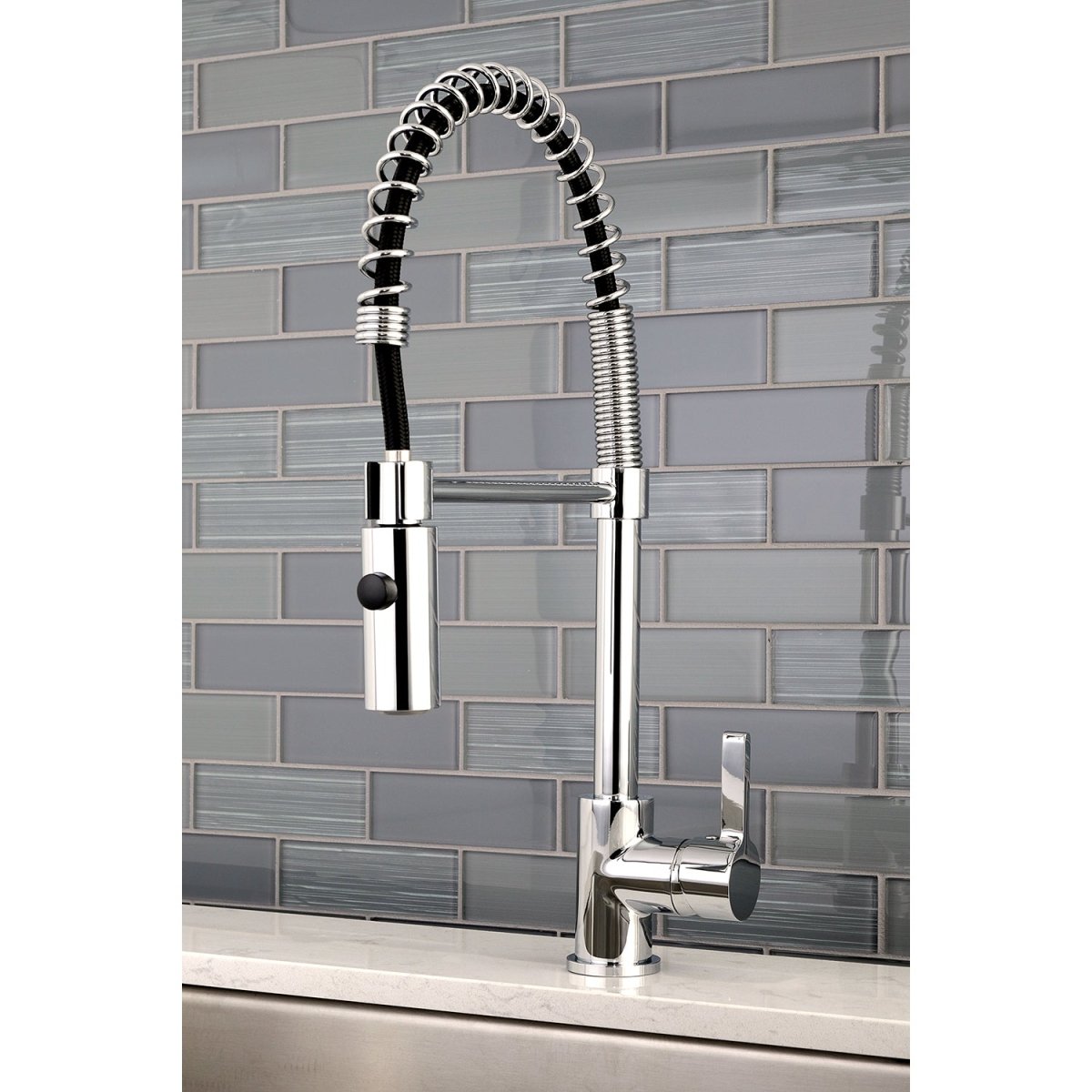 Gourmetier Continental Single Handle Pre Rinse Kitchen Faucet - BUILDMYPLACE