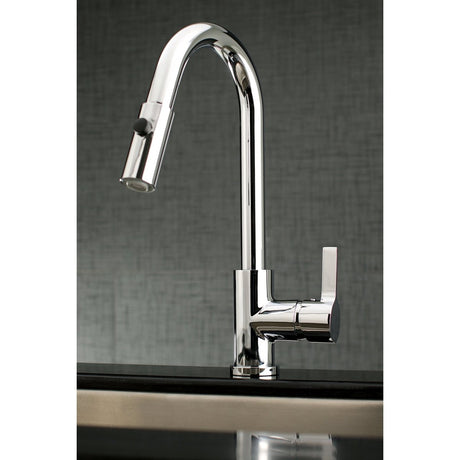 Gourmetier Continental Single Handle Pull Down Kitchen Faucet - BUILDMYPLACE