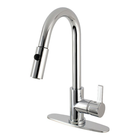 Gourmetier Continental Single Handle Pull Down Kitchen Faucet - BUILDMYPLACE