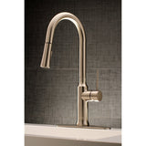 Gourmetier Single Handle Pull Down Kitchen Faucet - BUILDMYPLACE