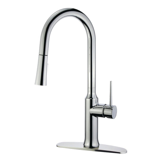 Gourmetier Single Handle Pull Down Kitchen Faucet - BUILDMYPLACE