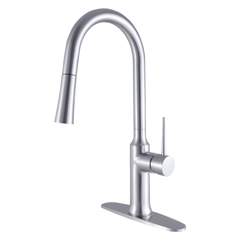 Gourmetier Single Handle Pull Down Kitchen Faucet - BUILDMYPLACE