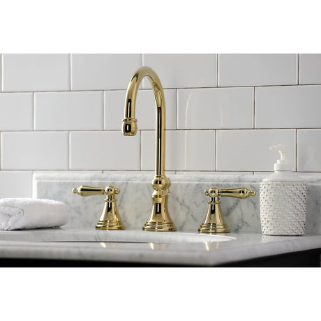 Governor 8" Widespread Bathroom Faucet In 6.5" Spout Reach - BUILDMYPLACE