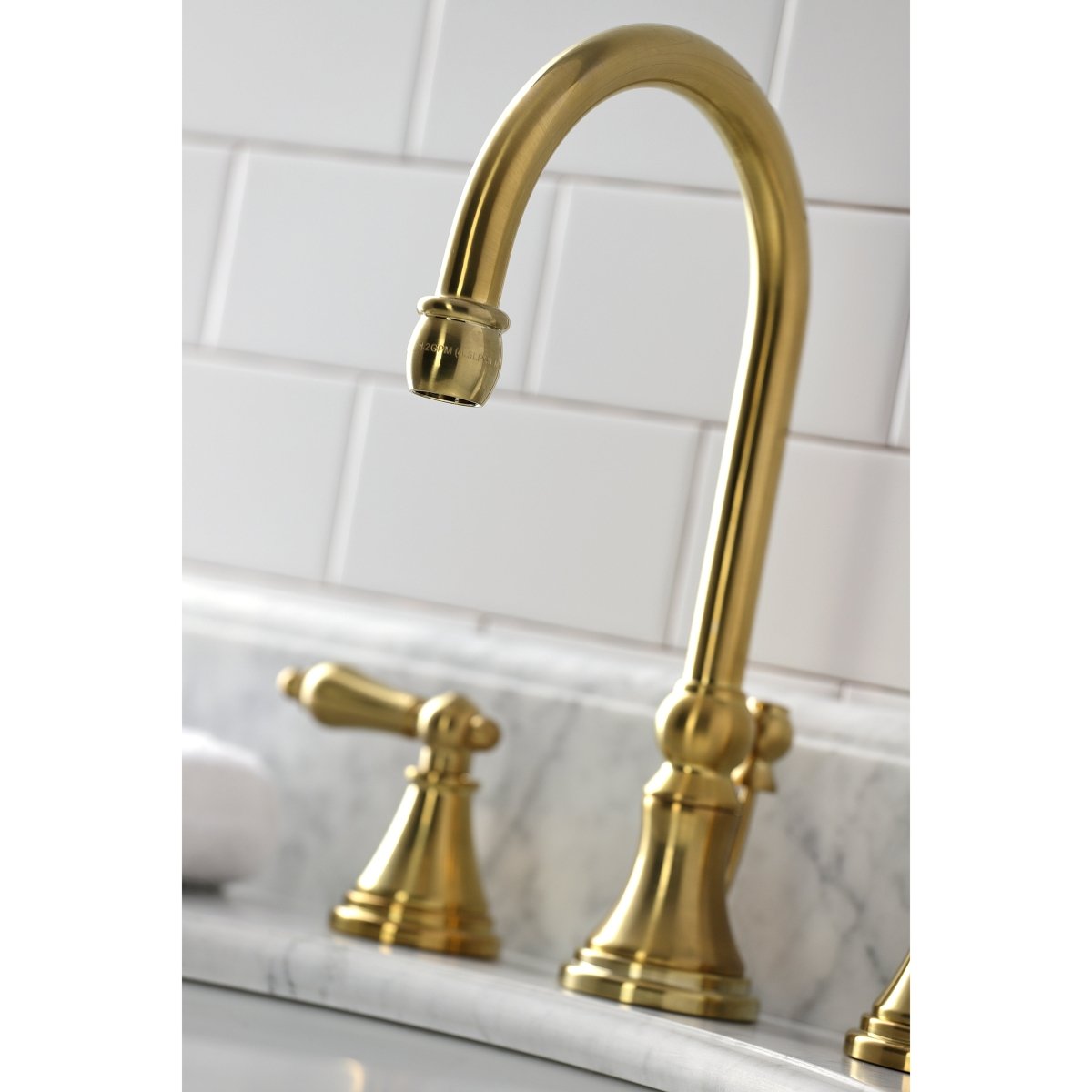 Governor 8" Widespread Bathroom Faucet In 6.5" Spout Reach - BUILDMYPLACE