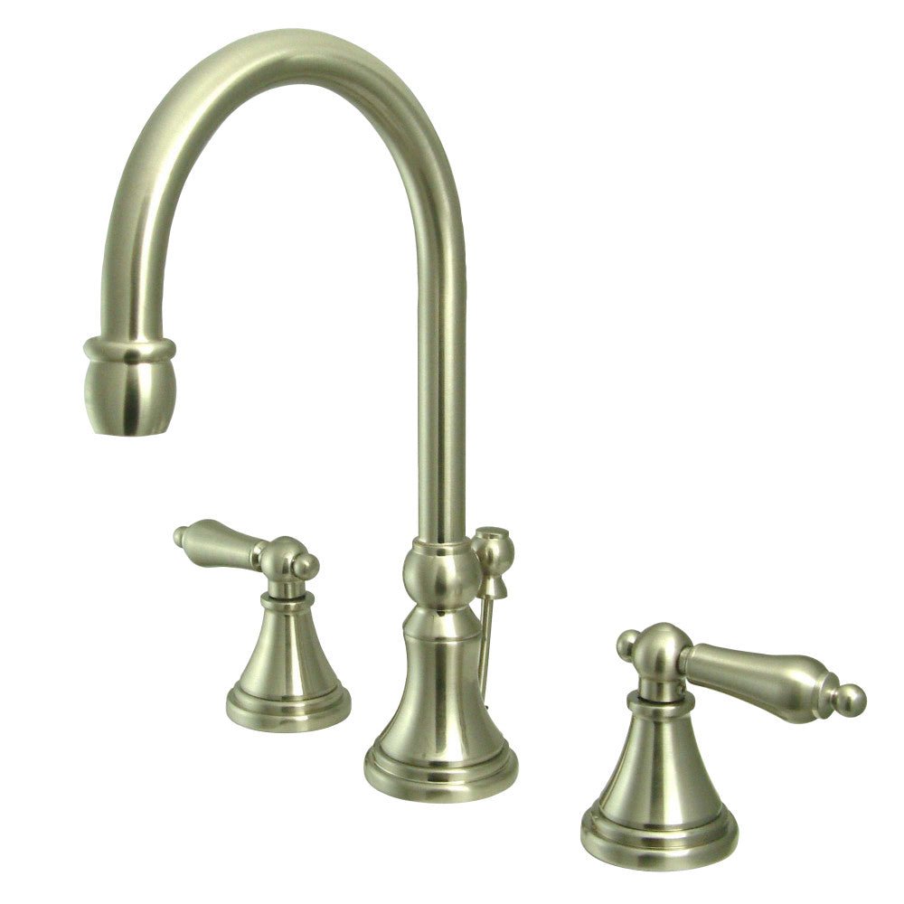 Governor 8" Widespread Bathroom Faucet In 6.5" Spout Reach - BUILDMYPLACE