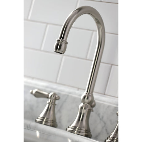 Governor 8" Widespread Bathroom Faucet In 6.5" Spout Reach - BUILDMYPLACE