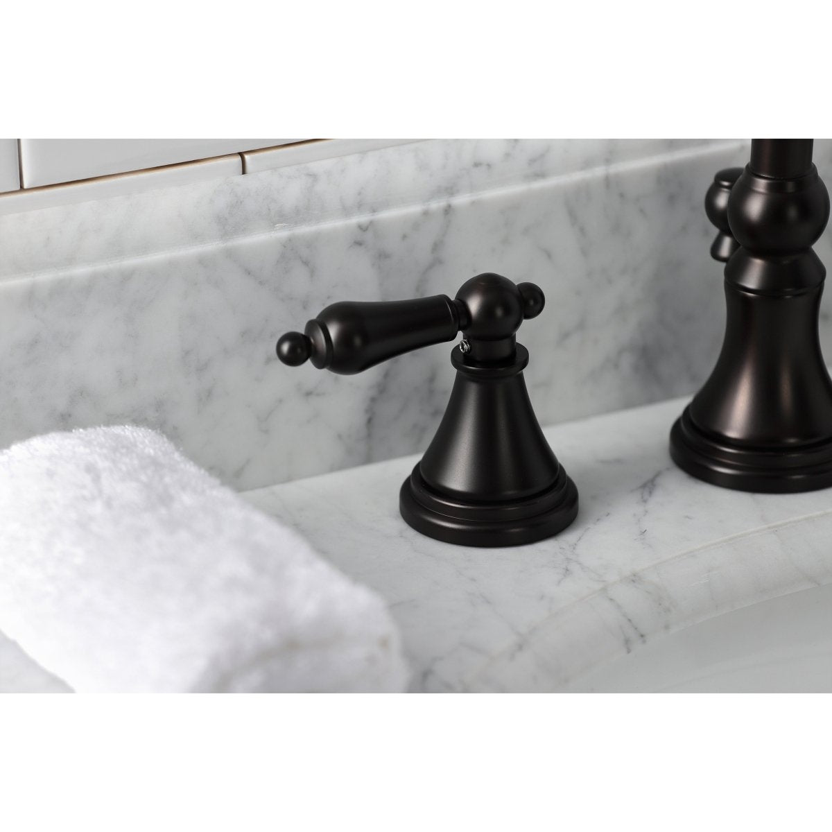 Governor 8" Widespread Bathroom Faucet In 6.5" Spout Reach - BUILDMYPLACE