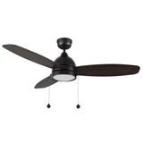 GREENWOOD 48" inch 3 - Blade Ceiling Fan with LED Light & Pull Chain - LEDMyPlace