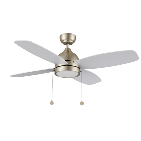 GREENWOOD 52" 4 - Blade Ceiling Fan with LED Light & Pull Chain - LEDMyPlace