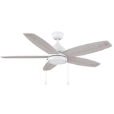 GREENWOOD 52" 5 - Blade Ceiling Fan with LED Lighrt & Pull Chain - LEDMyPlace
