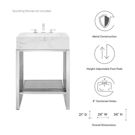 Gridiron 24" Bathroom Vanity - BUILDMYPLACE