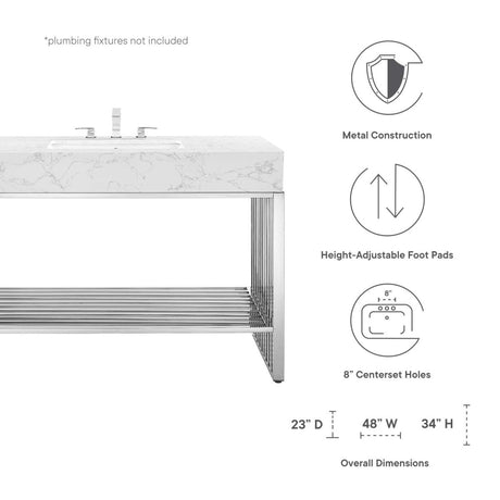 Gridiron Bathroom Vanity - BUILDMYPLACE