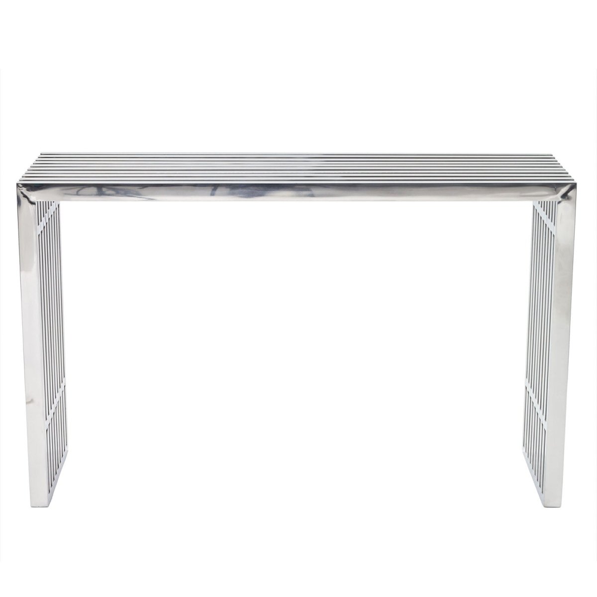 Gridiron Tubular Stainless Steel Console Table Radial Shape, Table In ...