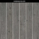 HABANA BLACK 8 in. x 48 in. x 8.5 mm MATT Marble Look Tile - Porcelain Floor and Wall Tile (15.07 Sqft/Box) - BUILDMYPLACE