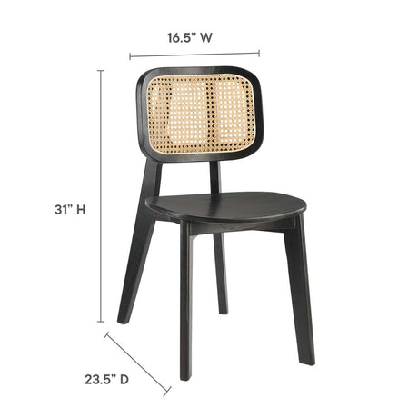 Habitat Wood Dining Side Chair Set of 2 - BUILDMYPLACE