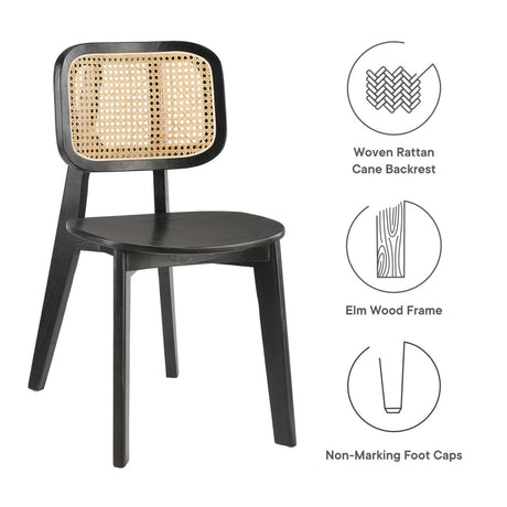 Habitat Wood Dining Side Chair Set of 2 - BUILDMYPLACE