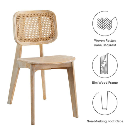 Habitat Wood Dining Side Chair Set of 2 - BUILDMYPLACE