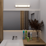 Half Cylinder Bathroom Light Fixtures, CCT Changeable, Dimmable , Brushed Nickel Finish, Bathroom Vanity Lighting - BUILDMYPLACE