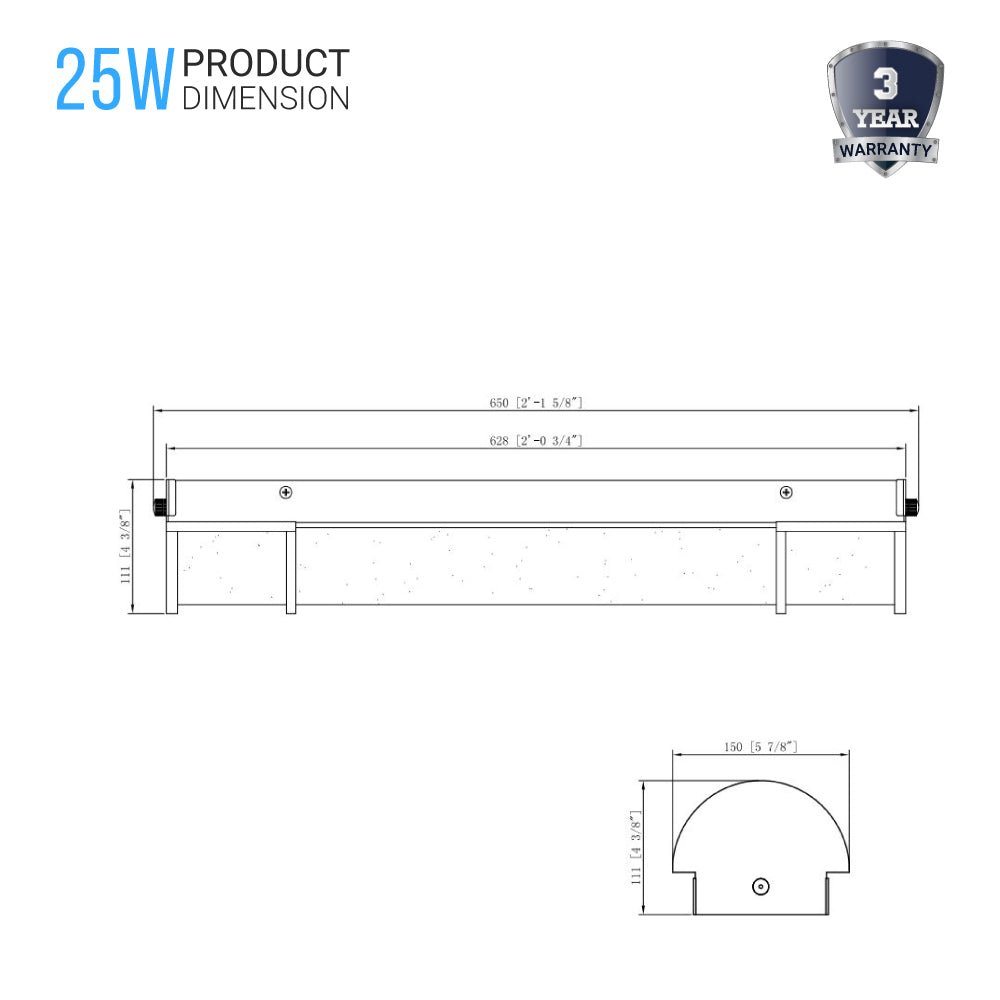 Half Cylinder Bathroom Light Fixtures, CCT Changeable, Dimmable , Brushed Nickel Finish, Bathroom Vanity Lighting - BUILDMYPLACE