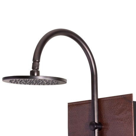 Hammered Copper/Oil - Rubbed Bronze Mojave ShowerSpa Panel with 8" Rain Showerhead - 4 - Dual Head Body Spray Jets - BUILDMYPLACE