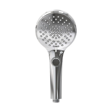 Hand Held Shower 3 - Setting,Plated face plate, Soft Self - Cleaning Nozzles With Trickle Button - BUILDMYPLACE