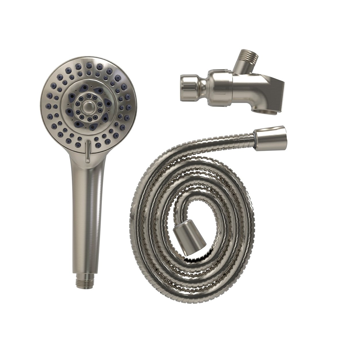 Hand Shower With Arm Mount 5 - Setting, Soft Self - Cleaning Nozzles With different Flow rate - BUILDMYPLACE