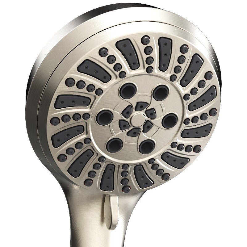 Handheld Shower 6 - Settings with arm mount , Flow regulator With Fast change to trickle function by push button - BUILDMYPLACE