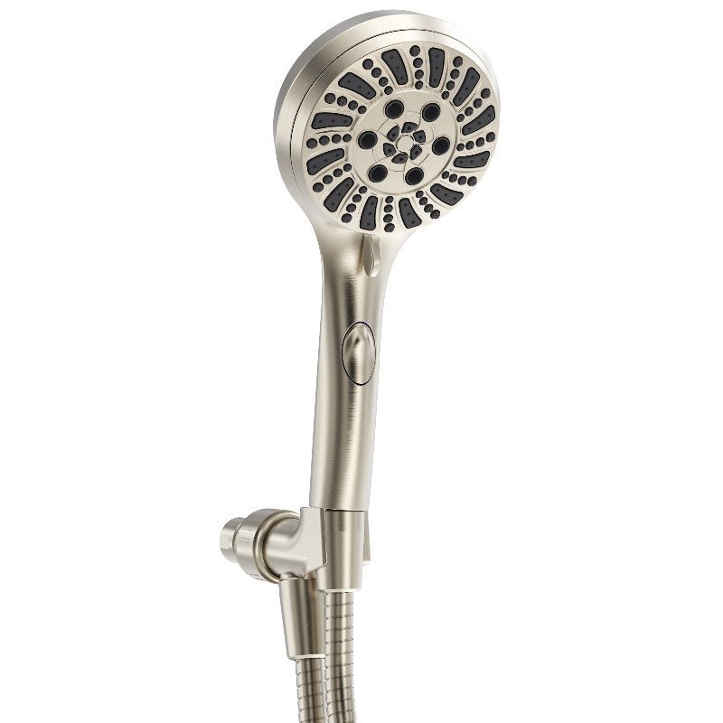 Handheld Shower 6 - Settings with arm mount , Flow regulator With Fast change to trickle function by push button - BUILDMYPLACE