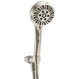 Handheld Shower 6 - Settings with arm mount , Flow regulator With Fast change to trickle function by push button - BUILDMYPLACE