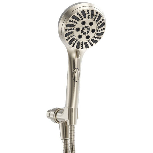 Handheld Shower 6-Settings with arm mount , Flow regulator With Fast change to trickle function by push button