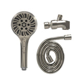 Handheld Shower 6 - Settings with arm mount , Flow regulator With Fast change to trickle function by push button - BUILDMYPLACE