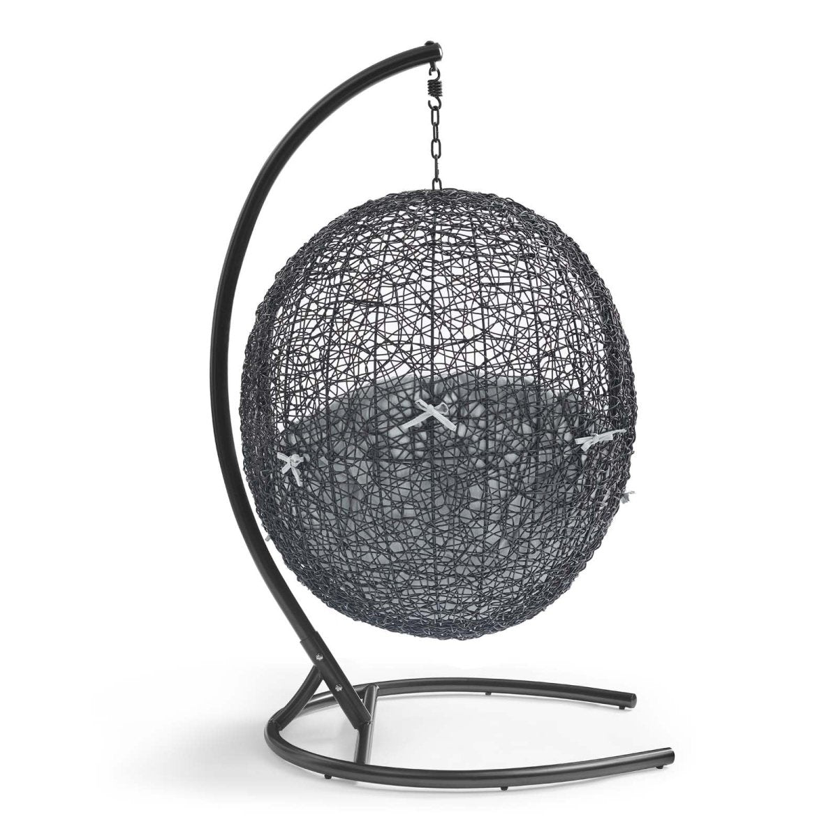 Hanging Basket Swing Chair For Indoor and Outdoor Decor - Encase Swing Outdoor Patio Lounge Chair - BUILDMYPLACE