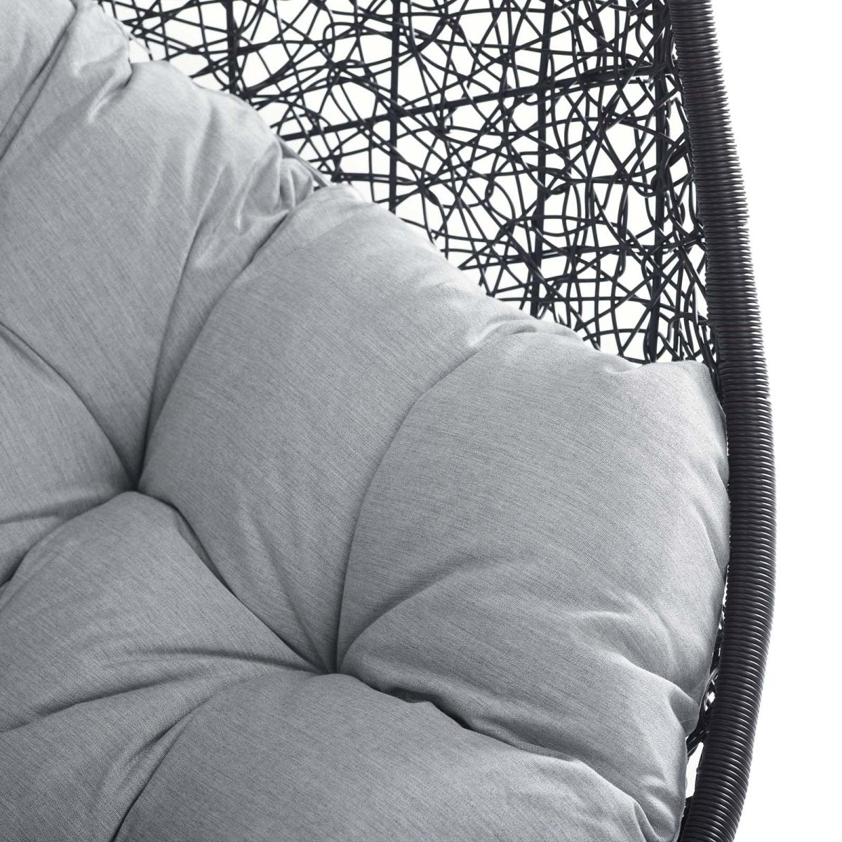 Hanging Basket Swing Chair For Indoor and Outdoor Decor - Encase Swing Outdoor Patio Lounge Chair - BUILDMYPLACE