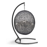 Hanging Basket Swing Chair For Indoor and Outdoor Decor - Encase Swing Outdoor Patio Lounge Chair - BUILDMYPLACE
