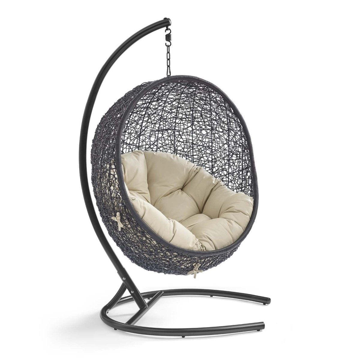 Hanging Basket Swing Chair For Indoor and Outdoor Decor - Encase Swing Outdoor Patio Lounge Chair - BUILDMYPLACE