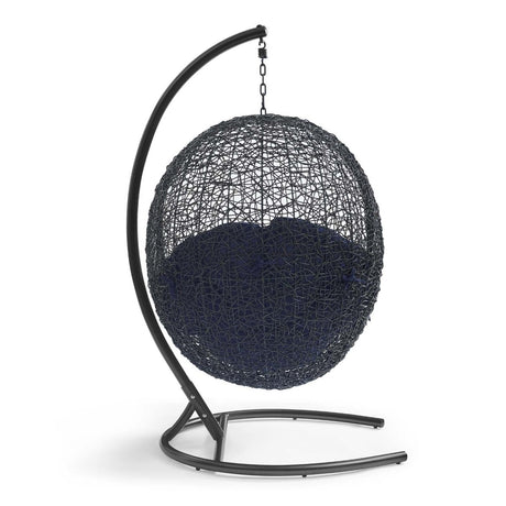 Hanging Basket Swing Chair For Indoor and Outdoor Decor - Encase Swing Outdoor Patio Lounge Chair - BUILDMYPLACE