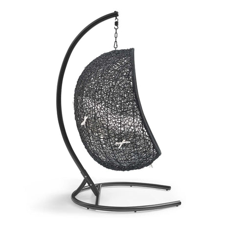Hanging Basket Swing Chair For Indoor and Outdoor Decor - Encase Swing Outdoor Patio Lounge Chair - BUILDMYPLACE
