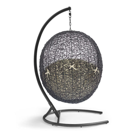 Hanging Basket Swing Chair For Indoor and Outdoor Decor - Encase Swing Outdoor Patio Lounge Chair - BUILDMYPLACE