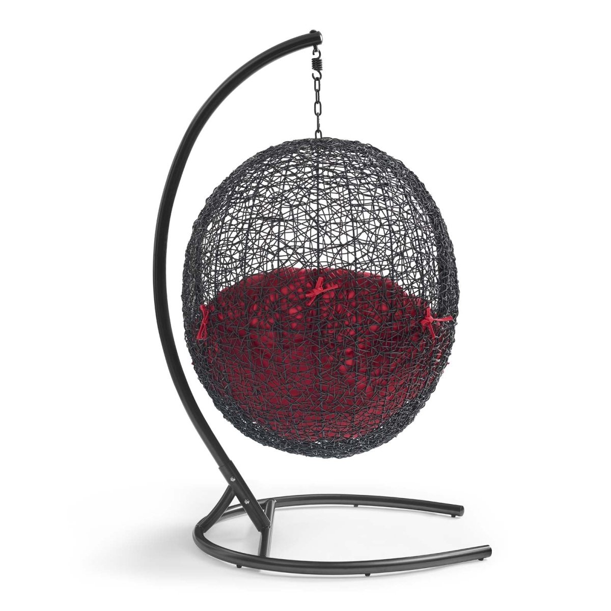 Hanging Basket Swing Chair For Indoor/Outdoor Decor - Encase Swing Outdoor Patio Lounge Chair - BUILDMYPLACE