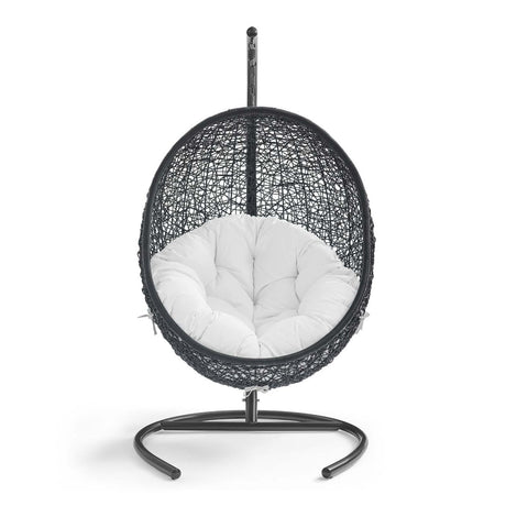Hanging Basket Swing Chair For Indoor/Outdoor Decor - Encase Swing Outdoor Patio Lounge Chair - BUILDMYPLACE