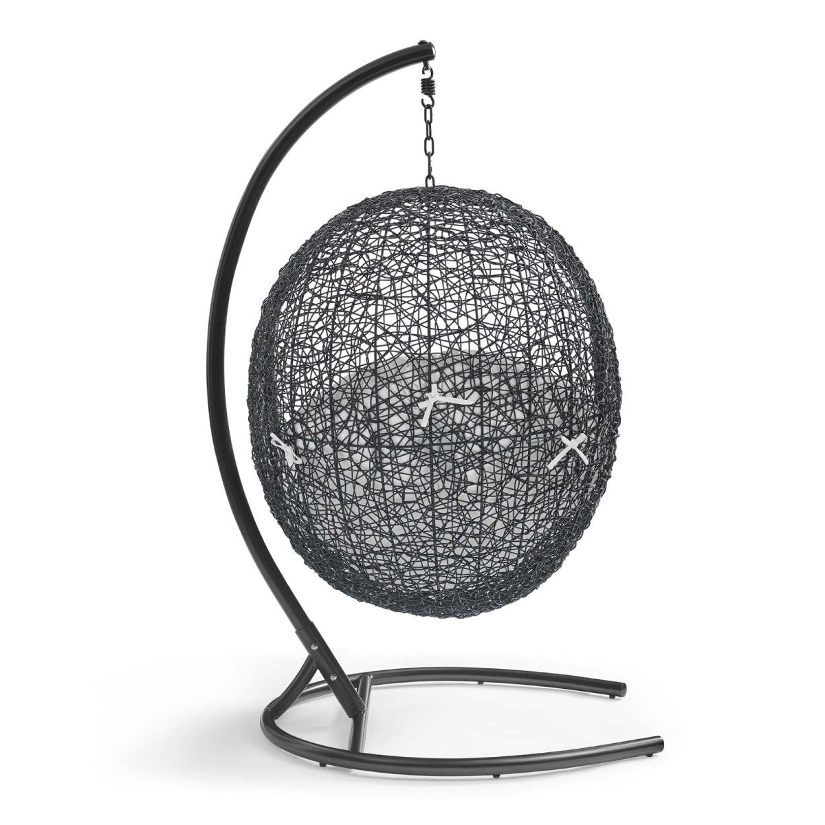 Hanging Basket Swing Chair For Indoor/Outdoor Decor - Encase Swing Outdoor Patio Lounge Chair - BUILDMYPLACE