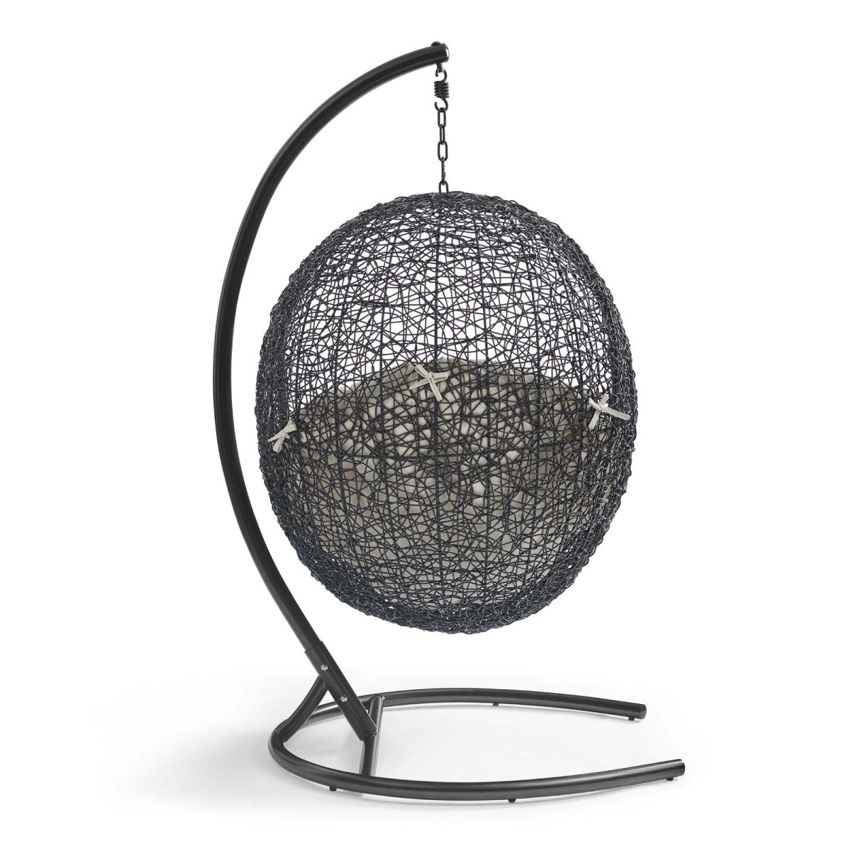 Hanging Basket Swing Chair For Indoor/Outdoor Decor - Encase Swing Outdoor Patio Lounge Chair - BUILDMYPLACE